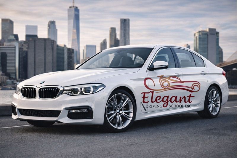 Elegant Driving School vehicle in NYC